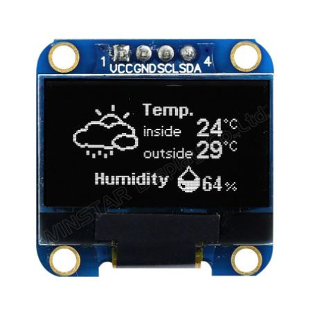 OLED COG 128X64 BEYAZ 0.96" - $7.7